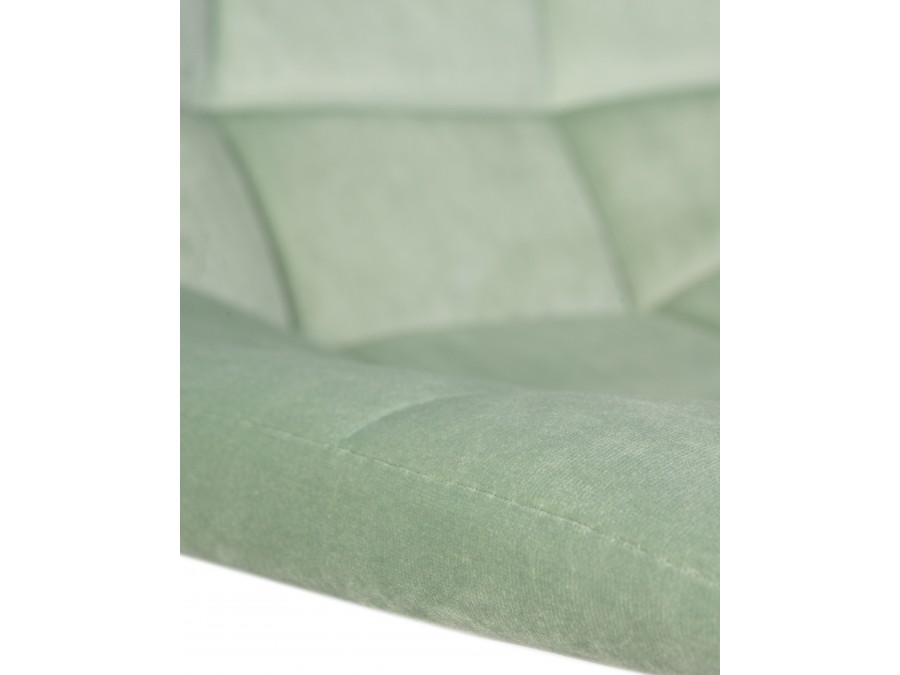 Стул барный DOBRIN TAILOR WHITE, пудрово-мятный велюр (MJ9-87)