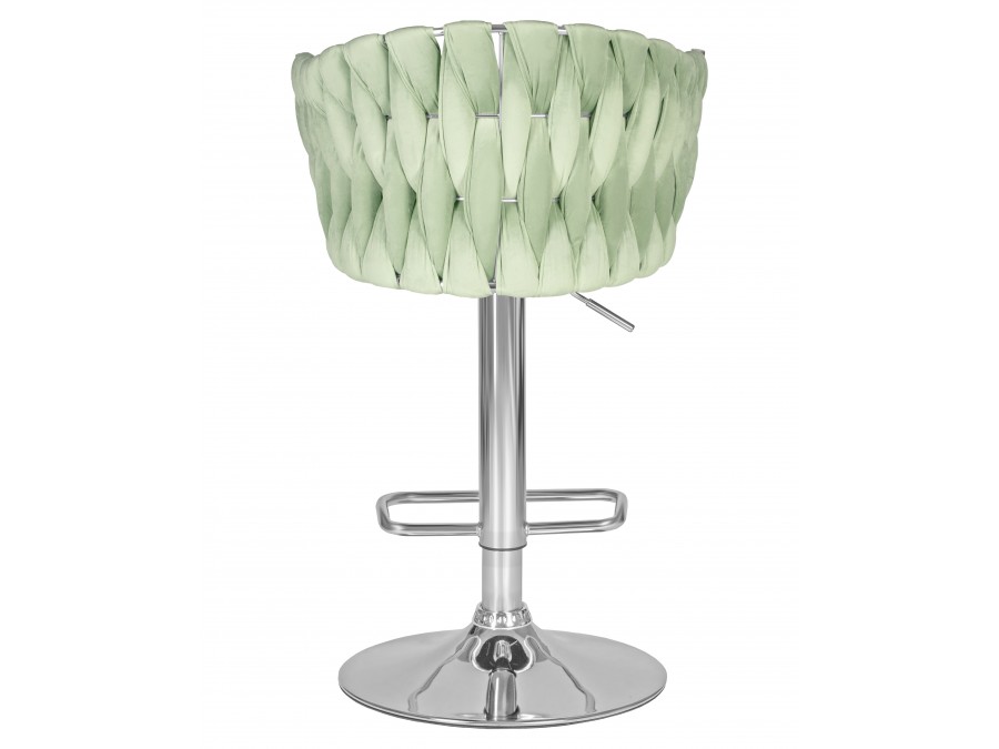 Стул барный DOBRIN MARCEL, пудрово-мятный велюр (MJ9-87)