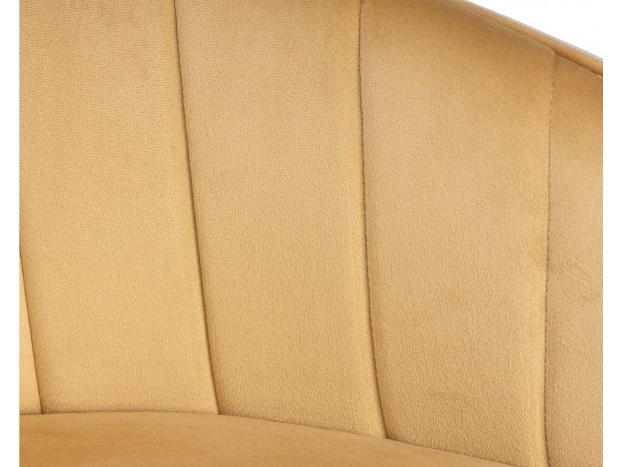 Стул барный DOBRIN DARCY GOLD, песочный велюр (1922-3)