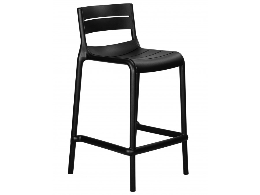 Набор 4 шт Стул полубарный DOBRIN NESSA, черный (B-03)