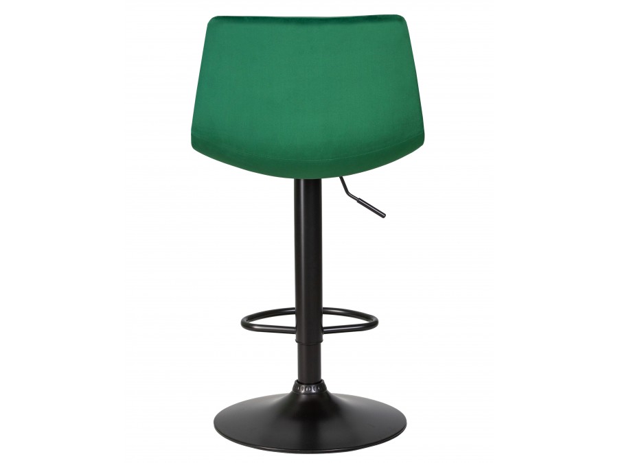 Стул барный DOBRIN TAILOR BLACK, зеленый велюр (MJ9-88)