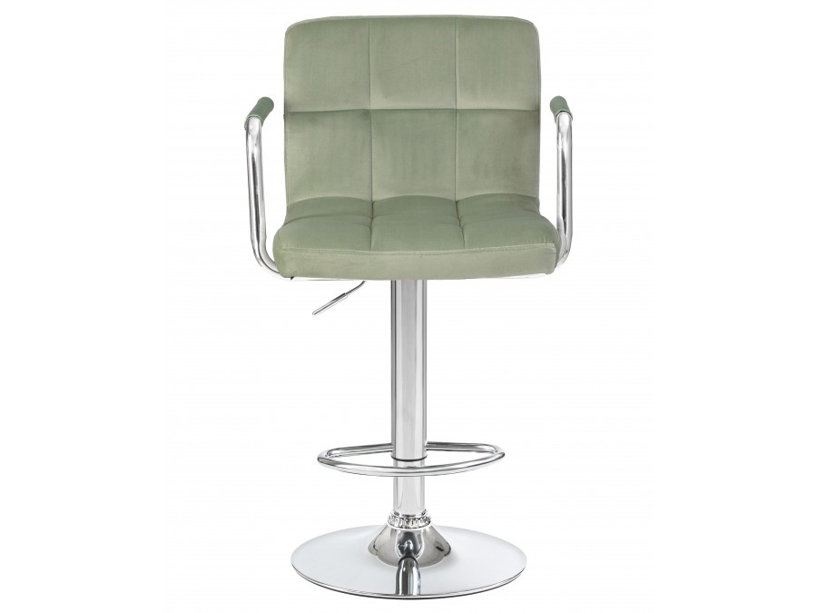 Стул барный DOBRIN KRUGER ARM, мятный велюр (MJ9-87)
