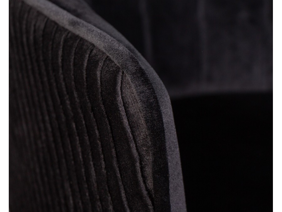 Стул барный DOBRIN DARCY, черный велюр (1922-21)