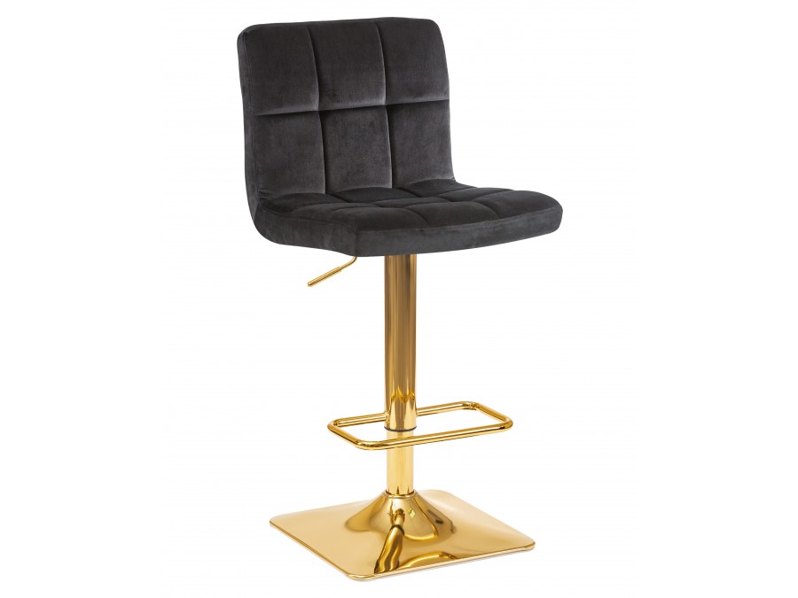 Стул барный DOBRIN GOLDIE, черный велюр (MJ9-101)