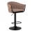 Стул барный DOBRIN LEON, коричневая ткань (LAR 275-3)