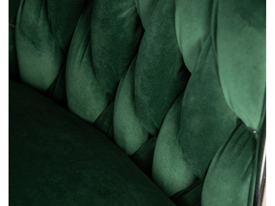 Стул барный DOBRIN MARCEL, зеленый велюр (MJ9-88)