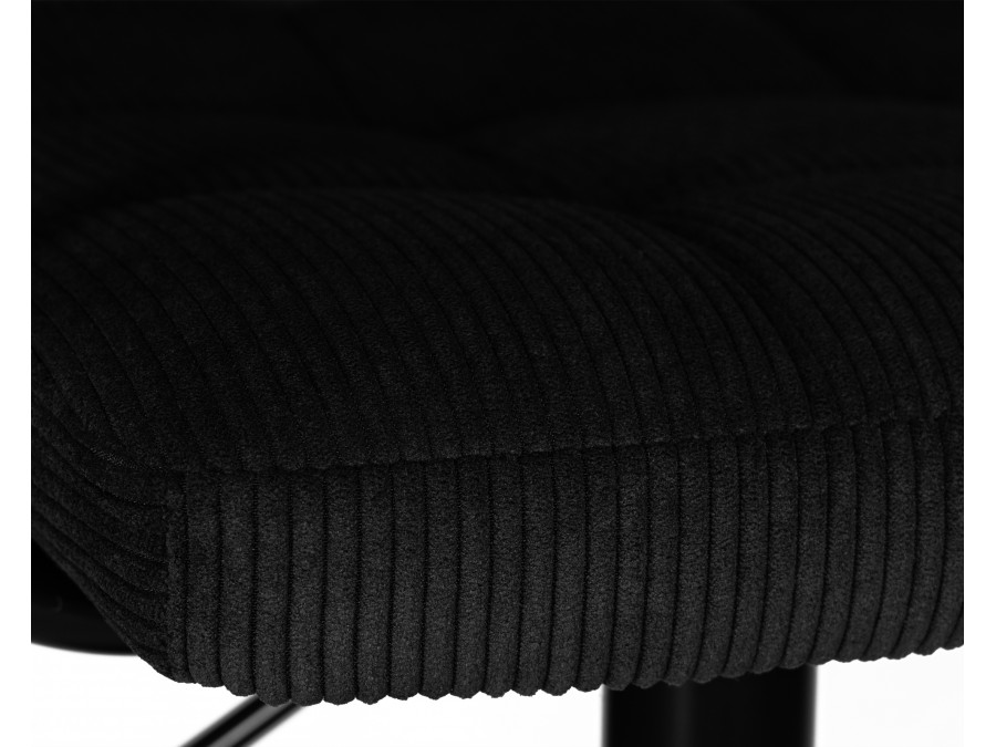 Набор 2 шт Стул барный DOBRIN KRUGER ARM BLACK, черный вельвет (LAR-E2041-52)