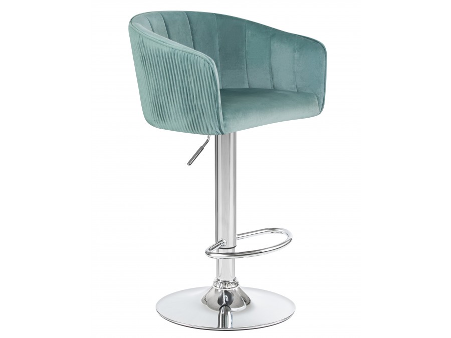 Стул барный DOBRIN DARCY, мятный велюр (1922-8)
