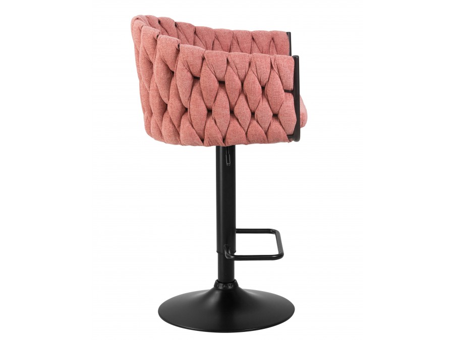 Стул барный DOBRIN LEON, розовая ткань (LAR 275-10)