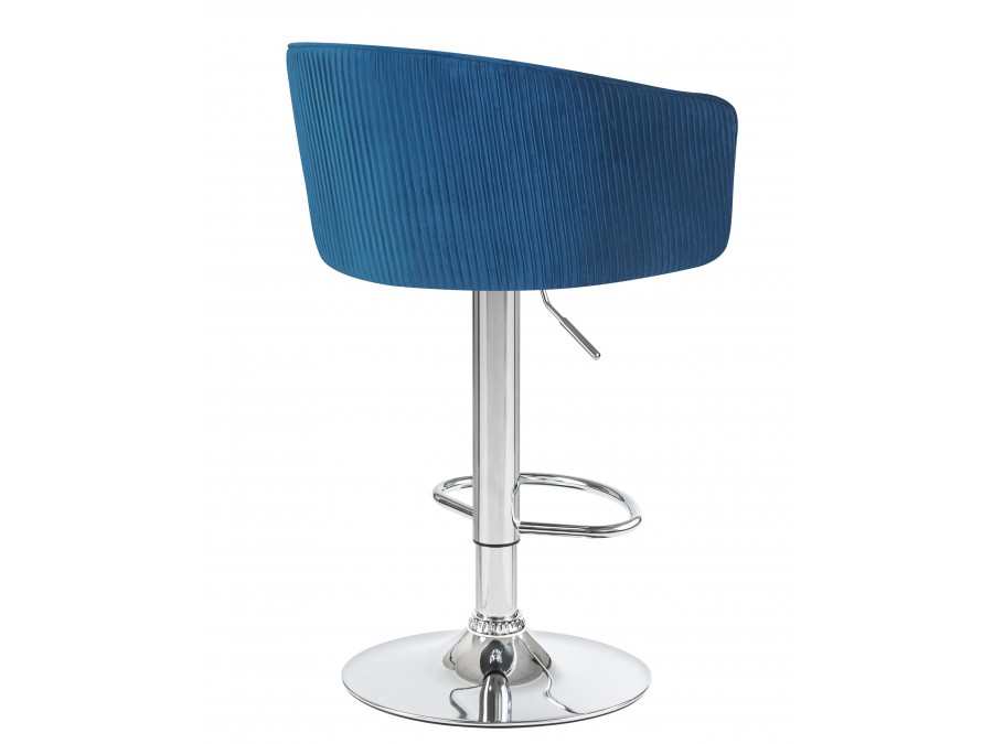 Стул барный DOBRIN DARCY, синий велюр (1922-20)