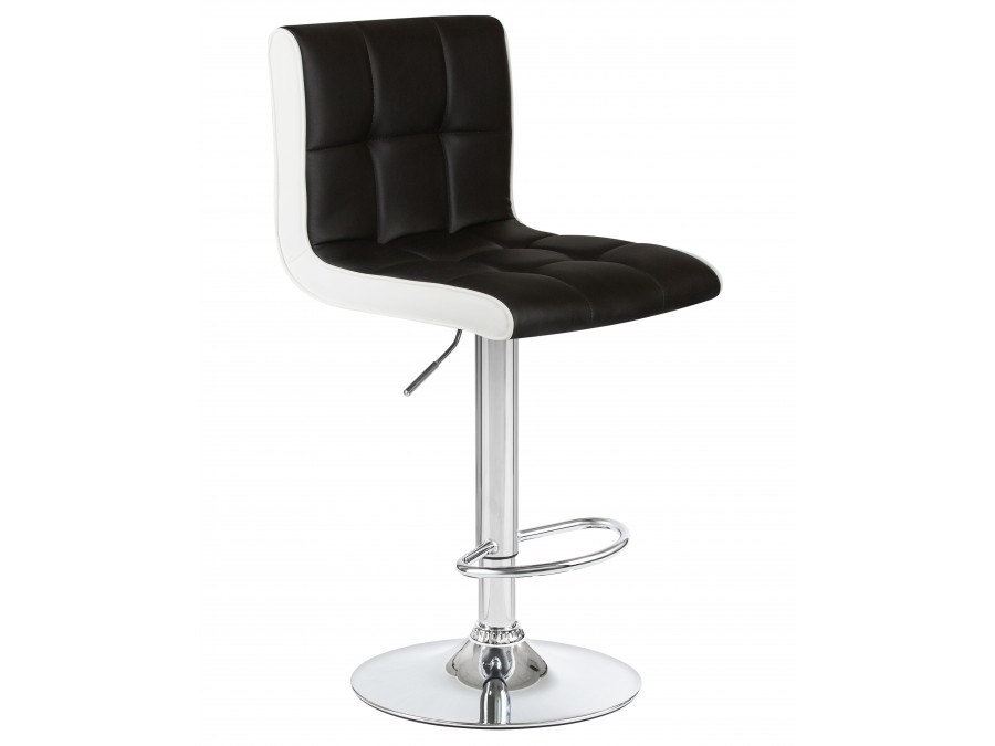 Стул барный DOBRIN CANDY, чёрно-белый