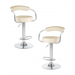 Набор 2 шт Стул барный DOBRIN MARTA, кремовый