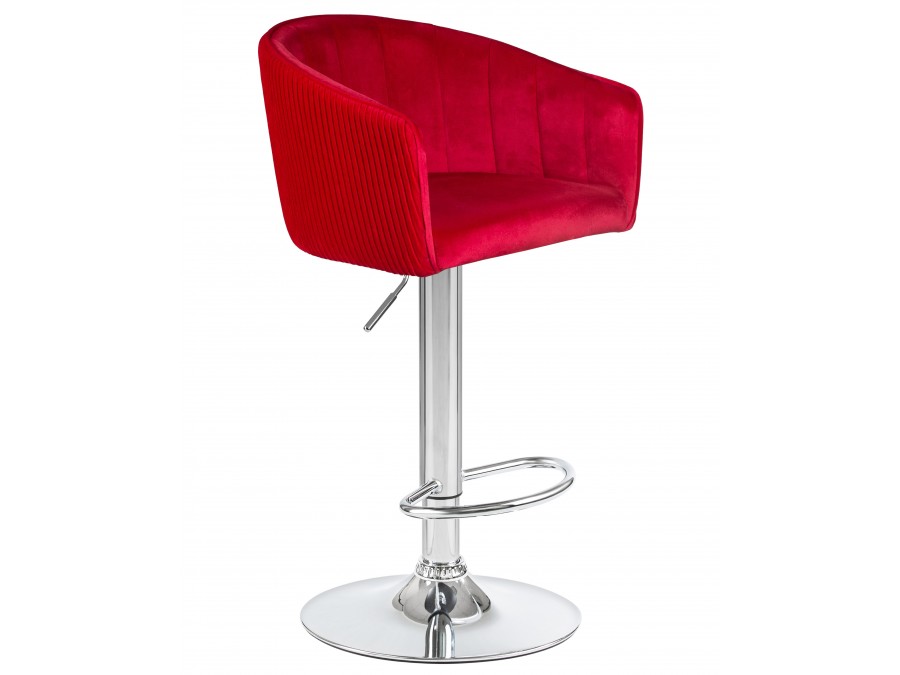 Стул барный DOBRIN DARCY, малиновый велюр (1922-14)