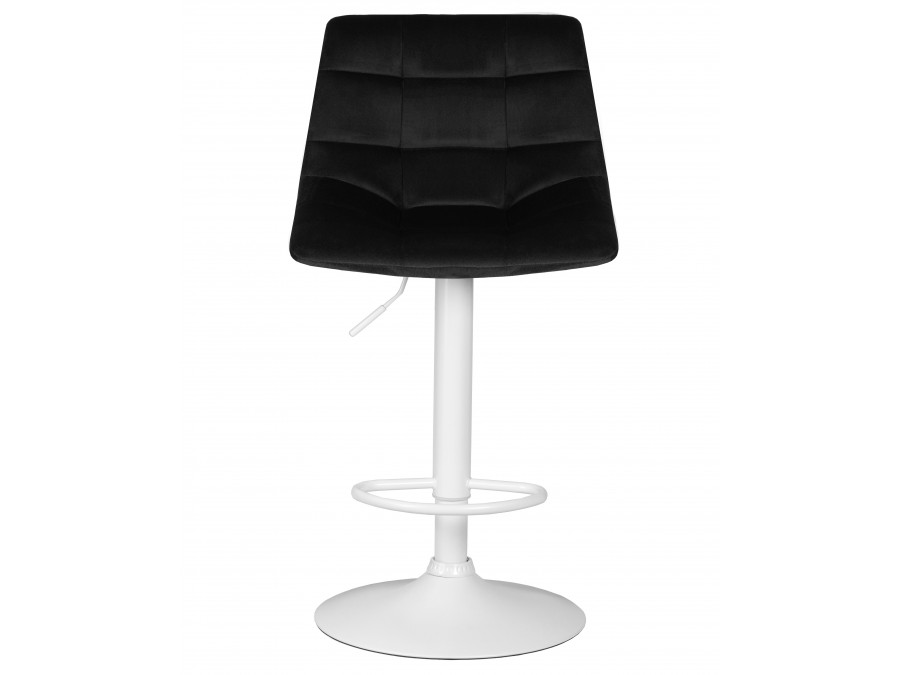 Стул барный DOBRIN TAILOR WHITE, черный велюр (MJ9-101)