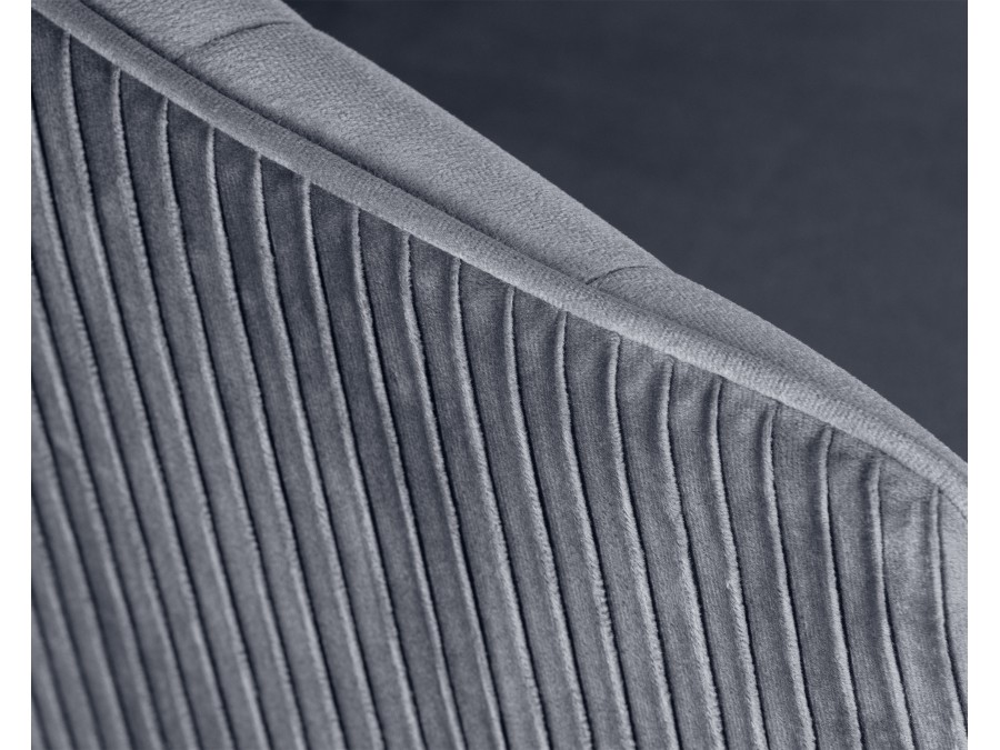 Стул барный DOBRIN DARCY GOLD, серый велюр (1922-19)