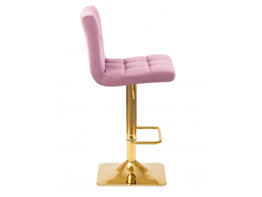 Стул барный DOBRIN GOLDIE, пудрово-сиреневый велюр (MJ9-52)