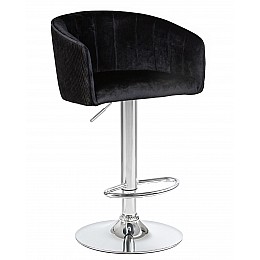 Стул барный DOBRIN DARCY, черный велюр (1922-21)