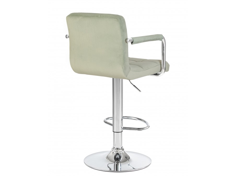 Стул барный DOBRIN KRUGER ARM, мятный велюр (MJ9-87)