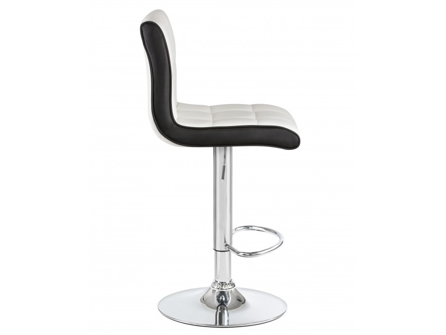 Стул барный DOBRIN CANDY, бело-чёрный