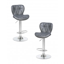 Набор 2 шт Стул барный DOBRIN BARNY, серый