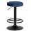 Табурет барный DOBRIN BRUNO BLACK, синий велюр (MJ9-117)