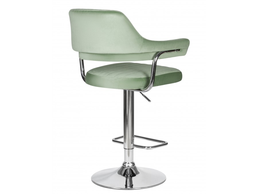 Стул барный DOBRIN CHARLY, пудрово-мятный велюр (MJ9-87)