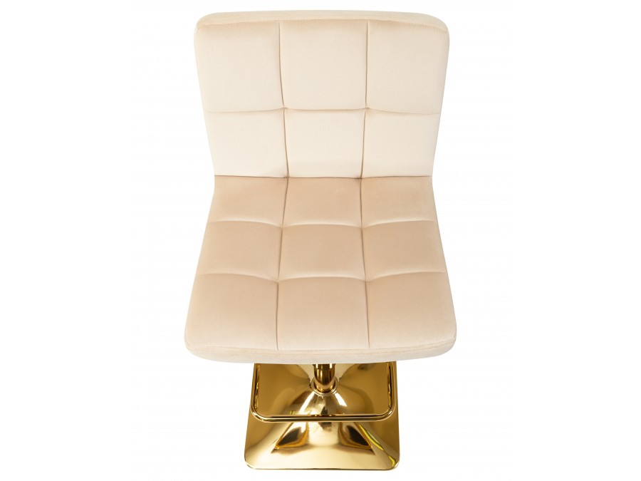 Набор 2 шт Стул барный DOBRIN GOLDIE, бежевый велюр (MJ9-10)