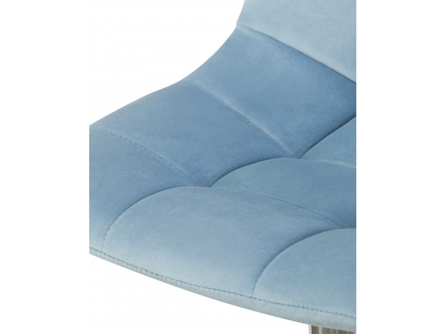 Стул барный DOBRIN TAILOR, пудрово-голубой велюр (MJ9-74)
