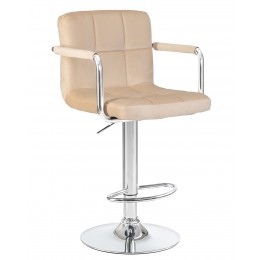Стул барный DOBRIN KRUGER ARM, бежевый велюр (MJ9-10)