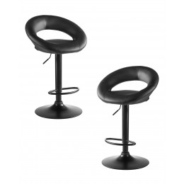 Набор 2 шт Стул барный DOBRIN MIRA BLACK, чёрный
