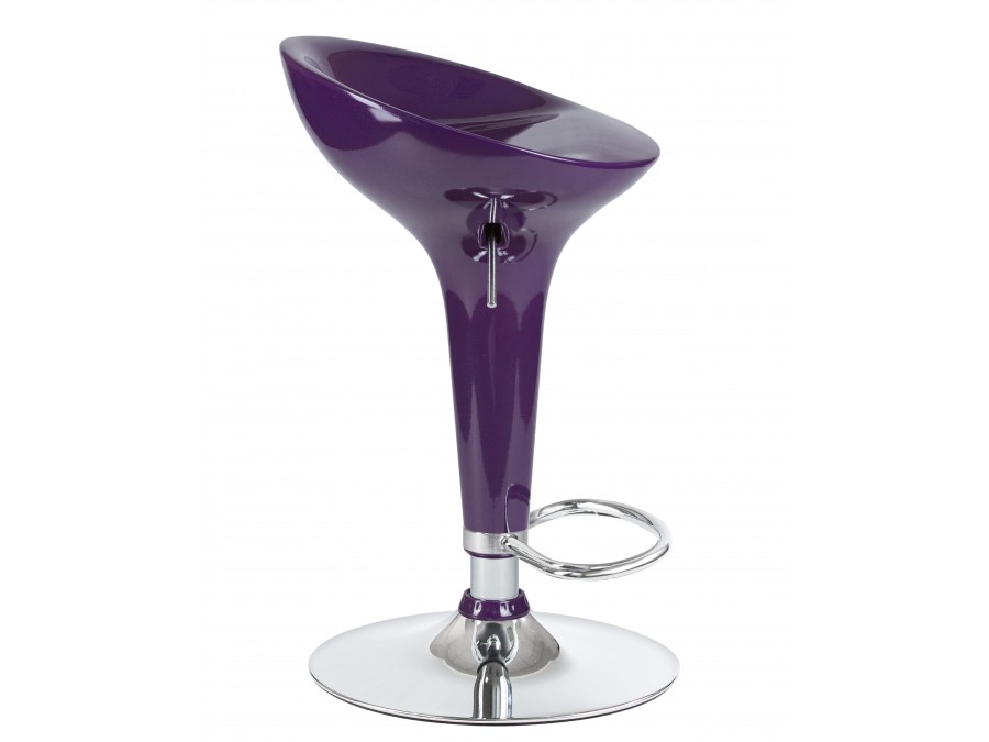 Стул барный DOBRIN BOMBA, фиолетовый металлик