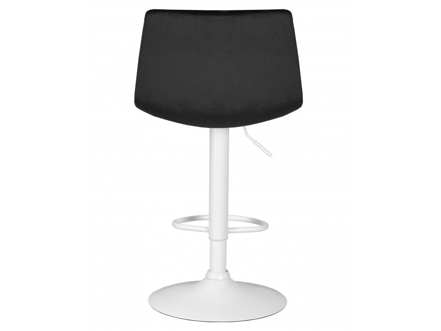 Стул барный DOBRIN TAILOR WHITE, черный велюр (MJ9-101)