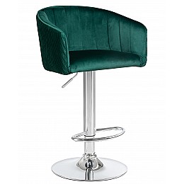 Стул барный DOBRIN DARCY, зеленый велюр (1922-9)