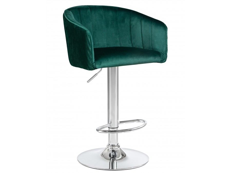 Стул барный DOBRIN DARCY, зеленый велюр (1922-9)