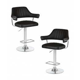 Набор 2 шт Стул барный DOBRIN CHARLY, чёрный