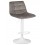 Стул барный DOBRIN TAILOR WHITE, серый велюр (MJ9-75)