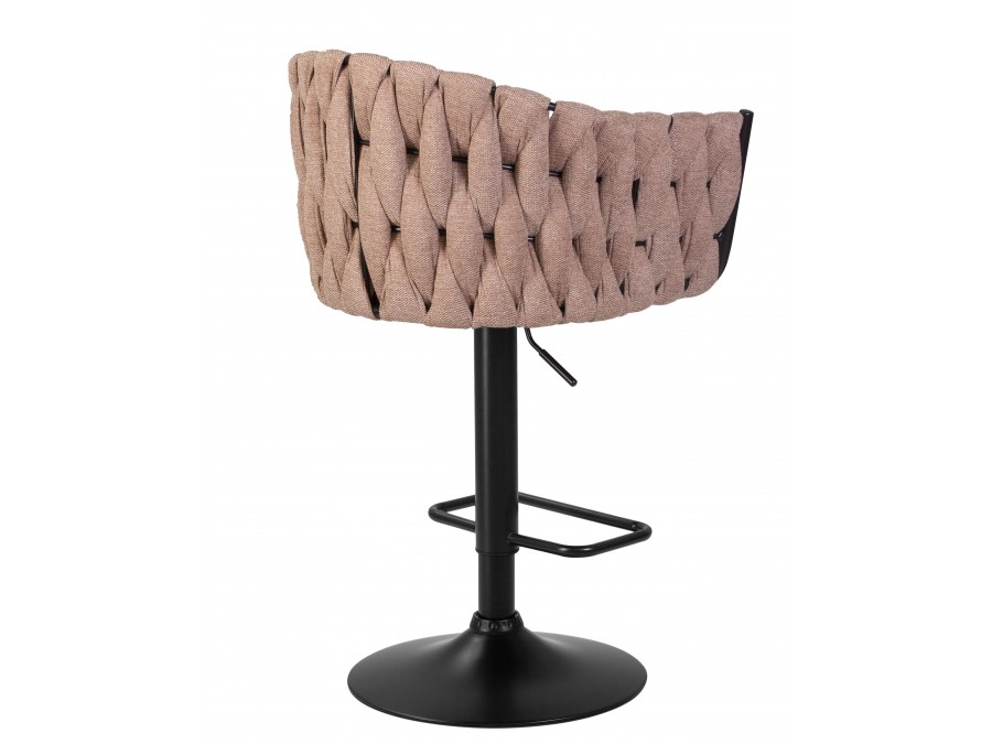 Стул барный DOBRIN LEON, коричневая ткань (LAR 275-3)