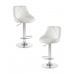 Набор 2 шт Стул барный DOBRIN LOGAN, белый