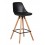 Стул полубарный DOBRIN RONNI, ножки светлый бук, черный (B-03)