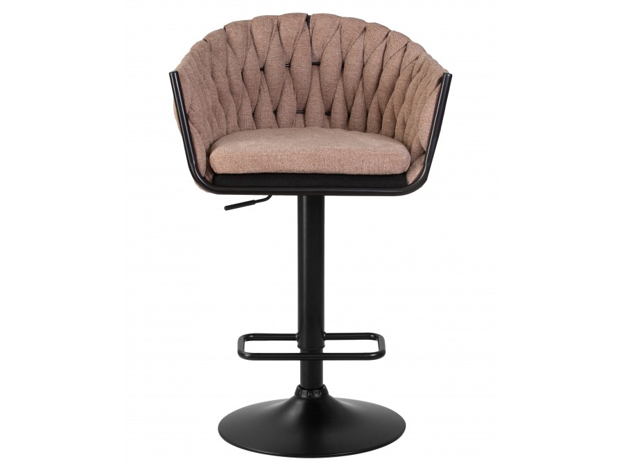 Стул барный DOBRIN LEON, коричневая ткань (LAR 275-3)