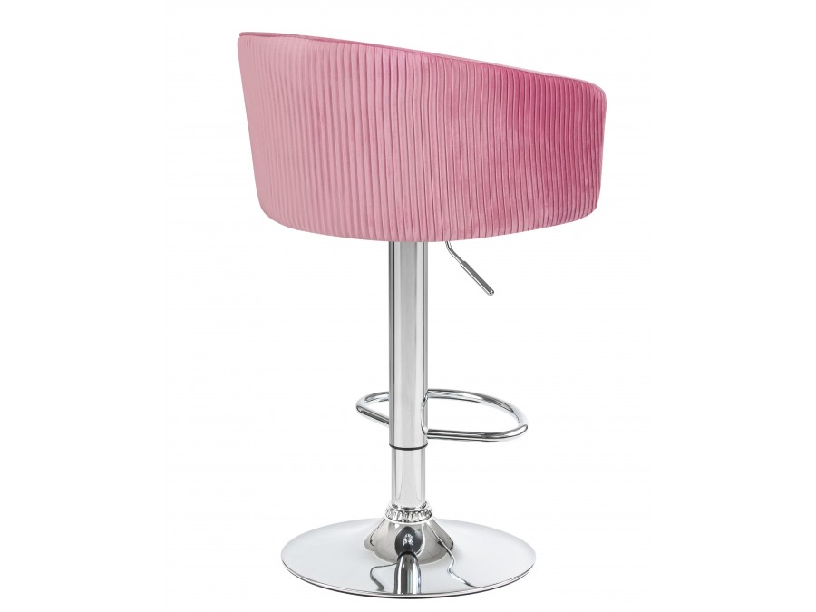 Стул барный DOBRIN DARCY, розовый велюр (1922-16)