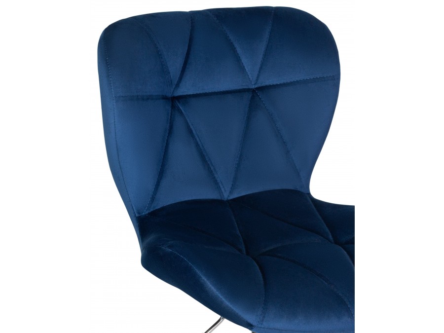 Набор 2 шт Стул барный DOBRIN BARNY, синий велюр (MJ9-117)