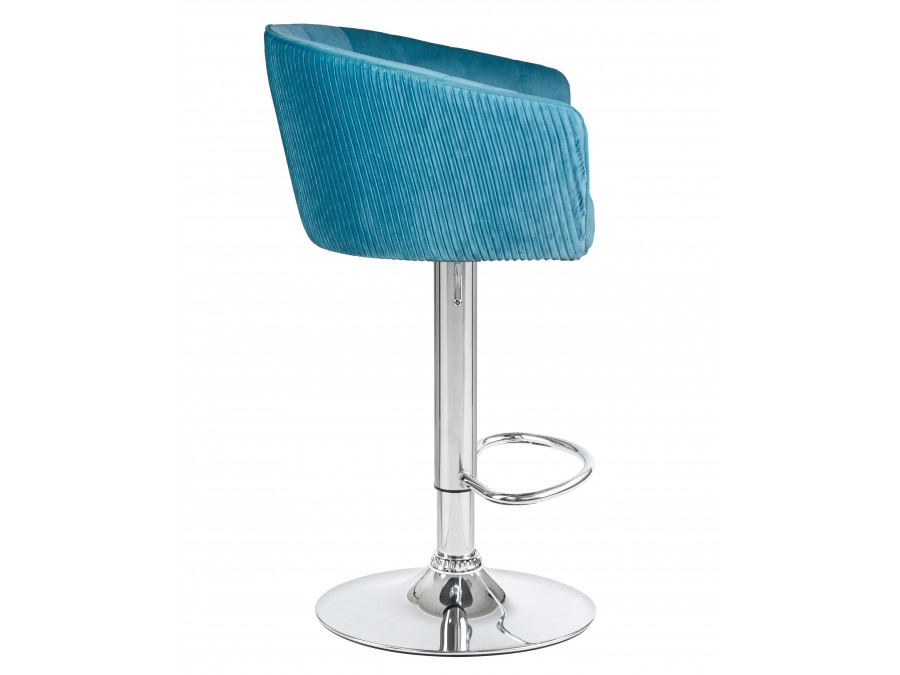 Стул барный DOBRIN DARCY, морской волны велюр (1922-7)