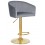 Стул барный DOBRIN DARCY GOLD, серый велюр (1922-19)