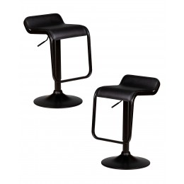 Набор 2 шт Стул барный DOBRIN CRACK BLACK, черный