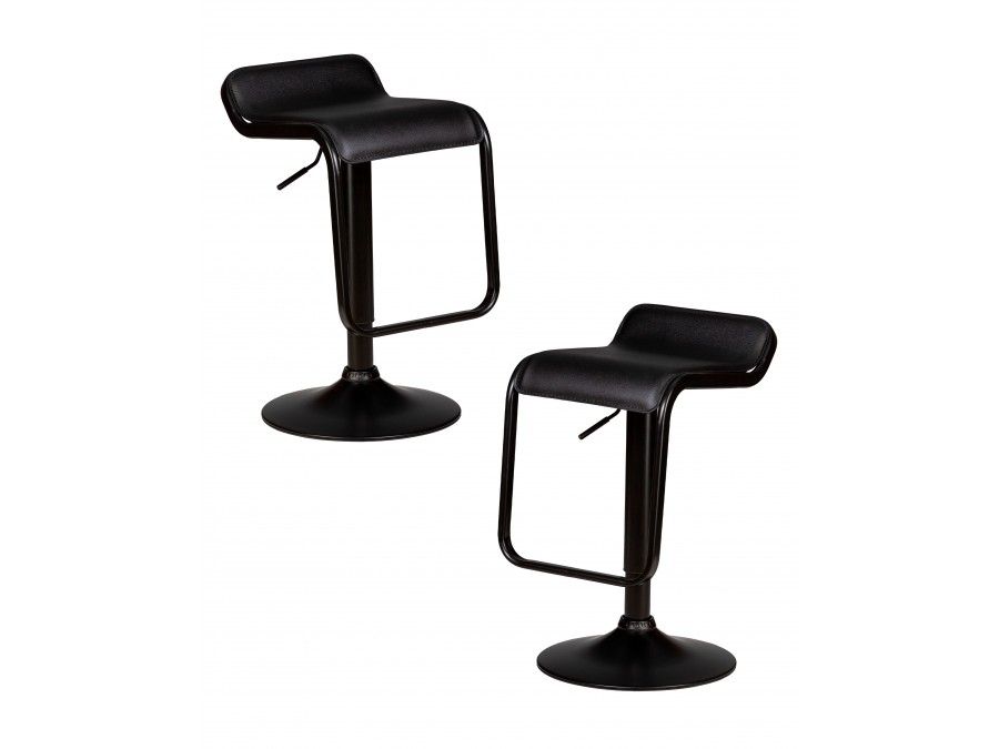 Набор 2 шт Стул барный DOBRIN CRACK BLACK, черный