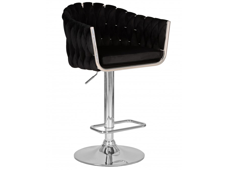 Стул барный DOBRIN MARCEL, черный велюр (MJ9-101)
