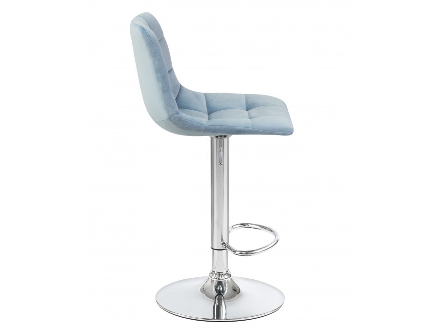 Стул барный DOBRIN TAILOR, пудрово-голубой велюр (MJ9-74)