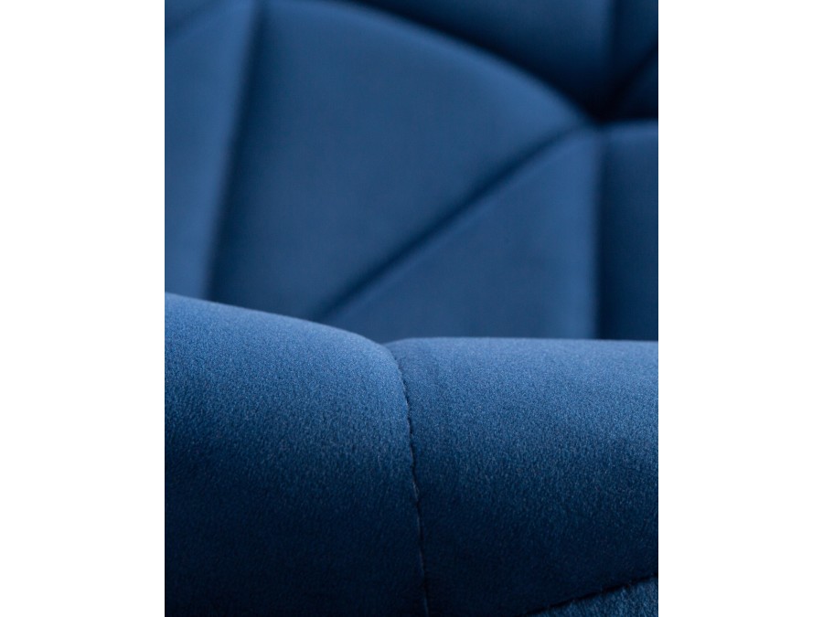 Набор 2 шт Стул барный DOBRIN BARNY, синий велюр (MJ9-117)