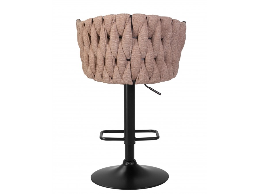 Стул барный DOBRIN LEON, коричневая ткань (LAR 275-3)